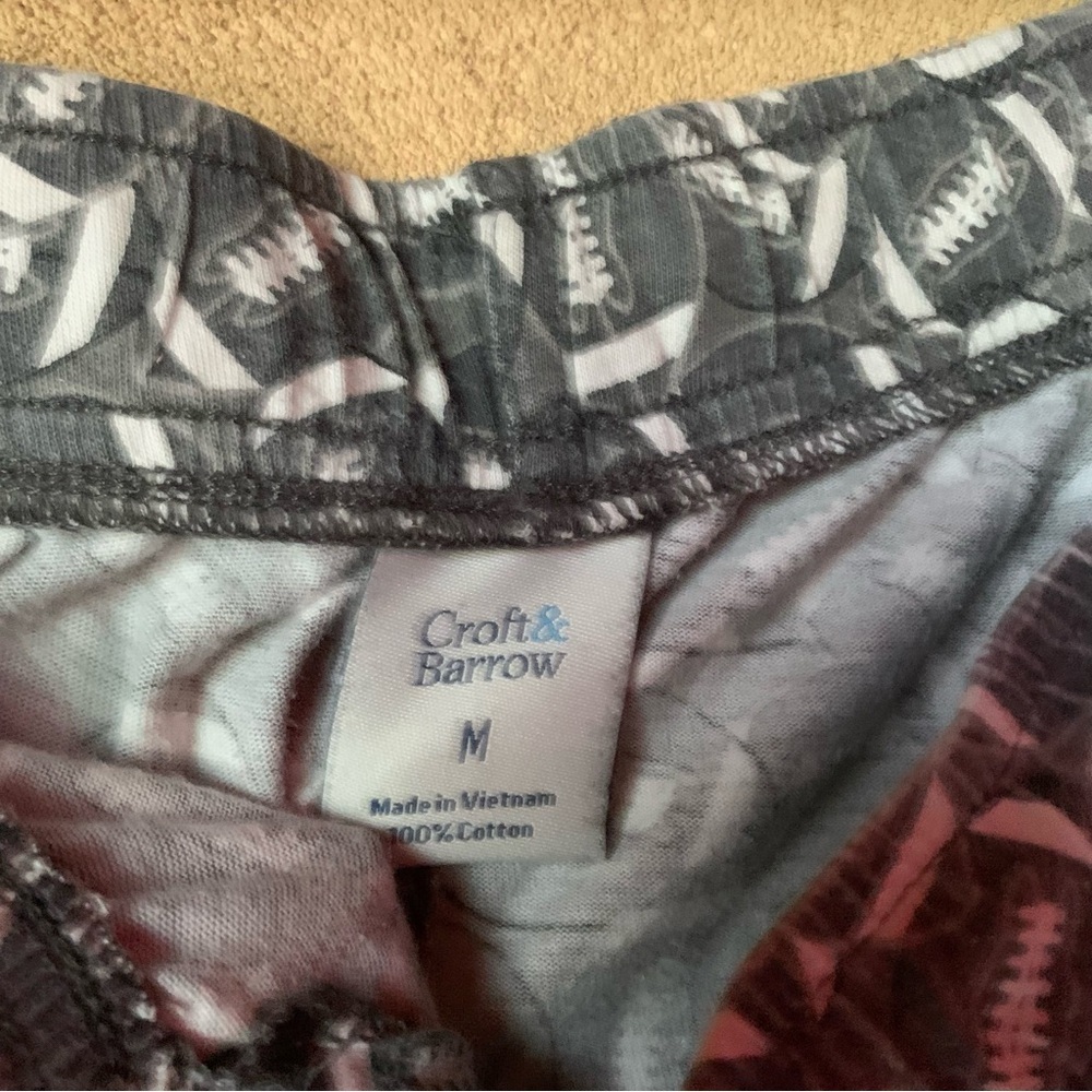 Croft & Borrow Pajama Pants football sport - Picture 3 of 3